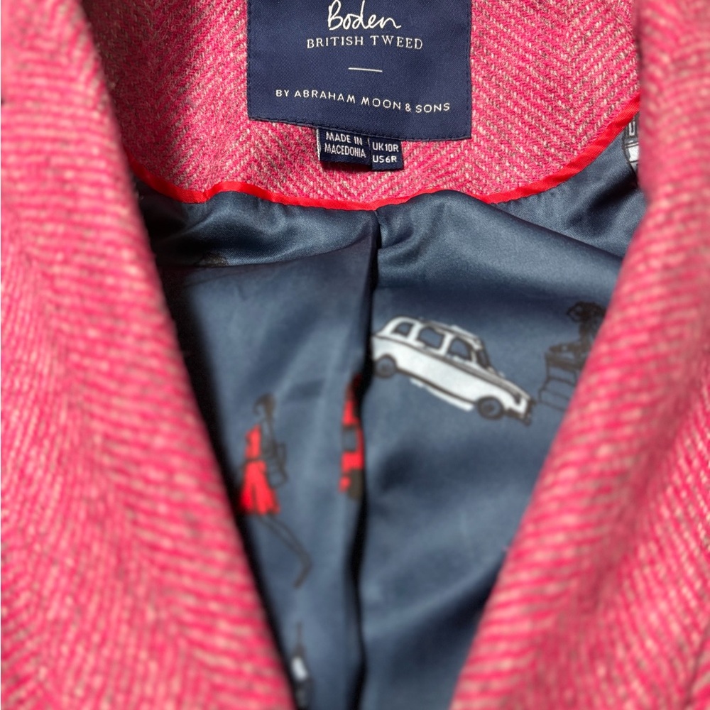 Boden Rich Plum Single-Button Tailored Blazer - Picture 6 of 6